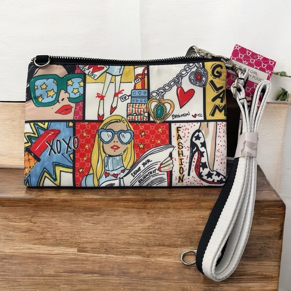 Brighton Handbags - Brighton Glam Girl Crossbody Tom Clancy Fashionista Shoulder Pouch Adjustable